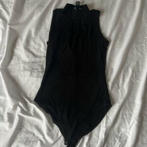 Forever 21 Black Sleeveless Bodysuit